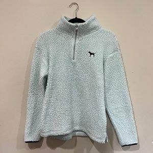 PINK Victoria Secret Fuzzy Quarter-Zip